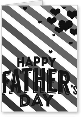 

Lolprint Happy Fathers Day Greeting Card(White, Black, Pack of 1)