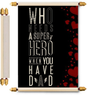 

Lolprint Fathers Day Scroll Greeting Card(Multicolor, Pack of 1)