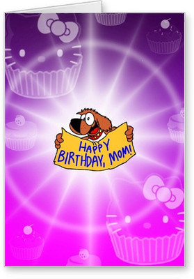 

Lolprint Happy Birthday Mom Greeting Card(Multicolor, Pack of 1)