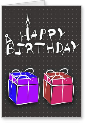 

Lolprint Gift Boxes Happy Birthday Greeting Card(Multicolor, Pack of 1)