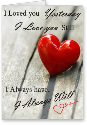 

Lolprint I Loved You Yesterday Greeting Card(Multicolor, Pack of 1)