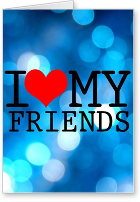 

Lolprint Love Friendship Day Greeting Card(Multicolor, Pack of 1)