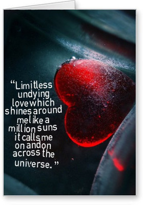 

Lolprint Limitless Love Greeting Card(Multicolor, Pack of 1)