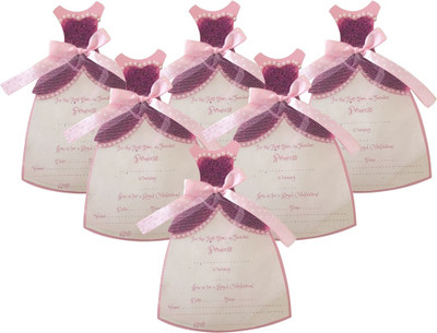 

Crack of Dawn Crafts Invitation Card(Pink, Pack of 6)