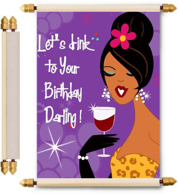 

Lolprint Birthday Scroll Greeting Card(Multicolor, Pack of 1)