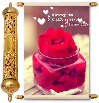 

Lolprint Gold Love Scroll Greeting Card(Multicolor, Pack of 1)