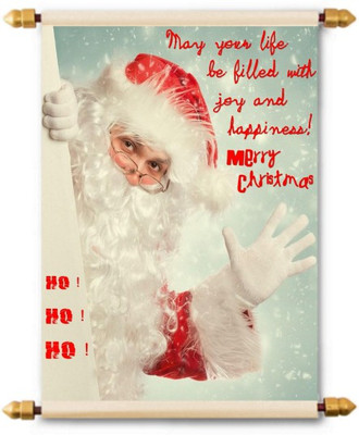 

Lolprint Merry Christmas Scroll Greeting Card(Multicolor, Pack of 1)