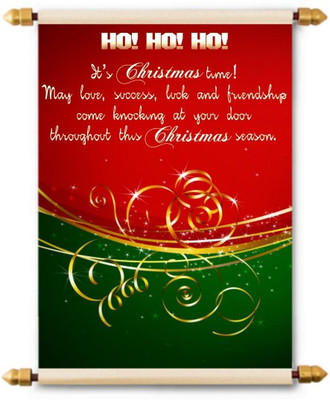 

Lolprint Christmas Season Scroll Greeting Card(Multicolor, Pack of 1)