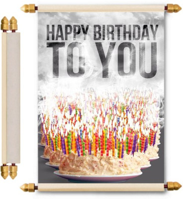 

Lolprint Birthday Scroll Greeting Card(Multicolor, Pack of 1)