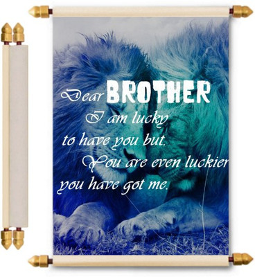 

Lolprint Rakhi Gifts Scroll Greeting Card(Multicolor, Pack of 1)