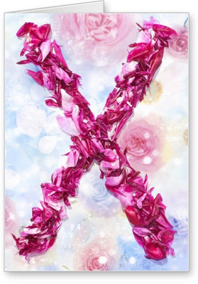 

Lolprint X Alphabet Letter Name Greeting Card(Multicolor, Pack of 1)