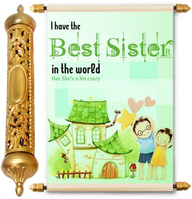 

Lolprint Gold Rakhi Gift Scroll Greeting Card(Multicolor, Pack of 1)