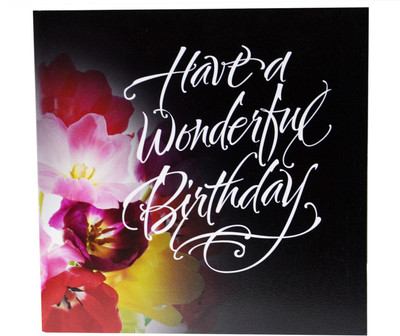 

Stylla Greeting Card(Pink and White, Pack of 1)
