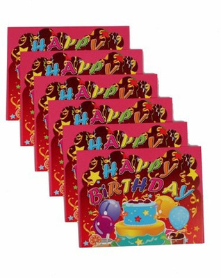 

Funcart Three Tier Cake Invitation Card(Multicolor, Pack of 6)