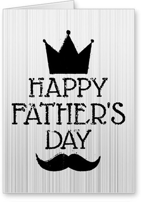 

Lolprint Happy Father's Day Greeting Card(Black, White, Pack of 1)