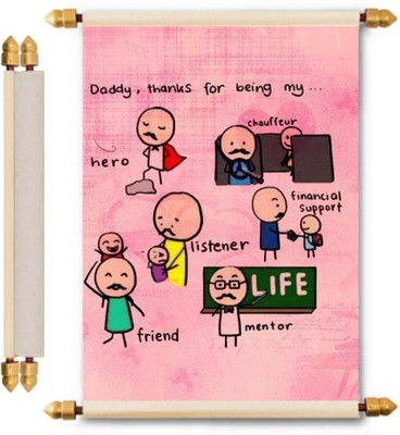 

Lolprint Fathers Day Scroll Greeting Card(Multicolor, Pack of 1)