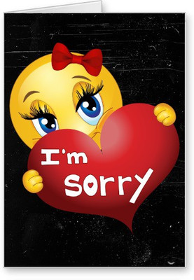 

Lolprint I am Sorry Greeting Card(Multicolor, Pack of 1)