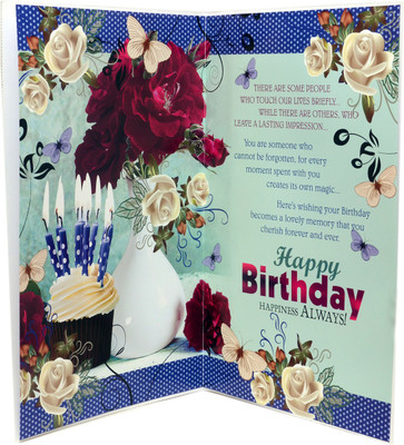 

Stylla Greeting Card(Blue Red, Pack of 1)