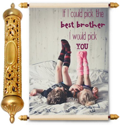 

Lolprint Gold Rakhi Gift Scroll Greeting Card(Multicolor, Pack of 1)