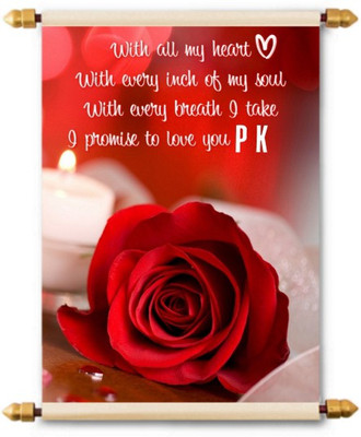 

Lolprint I Love You P K Scroll Greeting Card(Multicolor, Pack of 1)