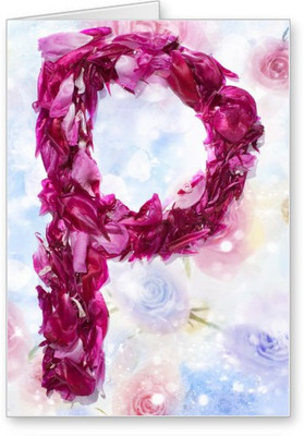 

Lolprint P Alphabet Letter Name Greeting Card(Multicolor, Pack of 1)