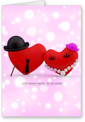 

Lolprint Sorry Greeting Card(Multicolor, Pack of 1)