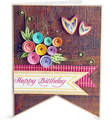 

Handcrafted Emotions Handmade Birthday Greeting Card(Multicolor, Pack of 1)