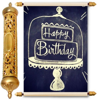 

Lolprint Gold Birthday Gift Scroll Greeting Card(Multicolor, Pack of 1)
