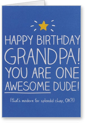 

Lolprint Awesome Grandpa Happy Birthday Greeting Card(Multicolor, Pack of 1)