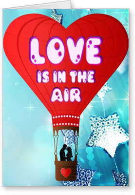 

Lolprint Love is in the Air Greeting Card(Multicolor, Pack of 1)