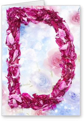 

Lolprint D Alphabet Letter Name Greeting Card(Multicolor, Pack of 1)