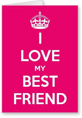 

Lolprint Love Best Friend Friendship Day Greeting Card(Multicolor, Pack of 1)