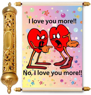 

Lolprint Gold Love Scroll Greeting Card(Multicolor, Pack of 1)