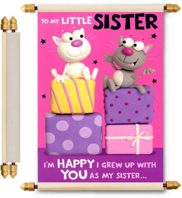 

Lolprint Birthday Scroll Greeting Card(Multicolor, Pack of 1)