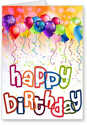 

Lolprint Happy Birthday Greeting Card(Multicolor, Pack of 1)