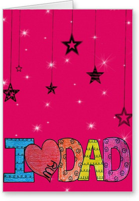 

Lolprint I Love My Dad Fathers Day Greeting Card(Multicolor, Pack of 1)