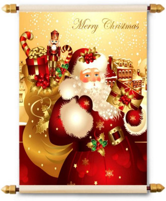 

Lolprint Merry Christmas Scroll Greeting Card(Multicolor, Pack of 1)