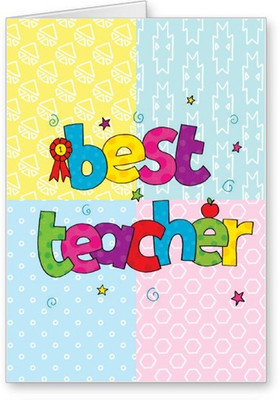 

Lolprint Best Teacher Greeting Card(Multicolor, Pack of 1)
