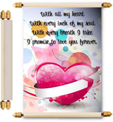 

Lolprint Love Scroll Greeting Card(Multicolor, Pack of 1)