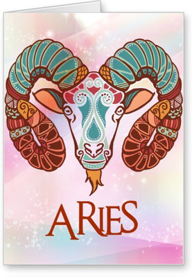 

Lolprint Aries Zodiac Sign Greeting Card(Multicolor, Pack of 1)