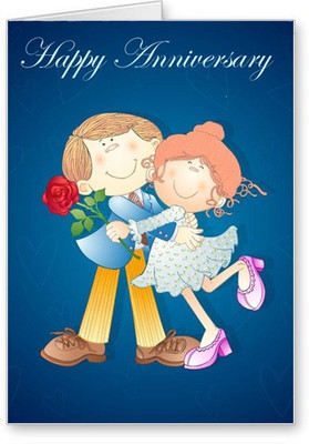 

Lolprint Happy Anniversary Greeting Card(Multicolor, Pack of 1)