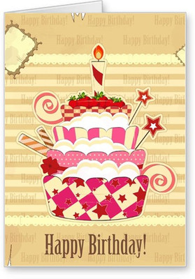 

Lolprint Happy Birthday Greeting Card(Multicolor, Pack of 1)