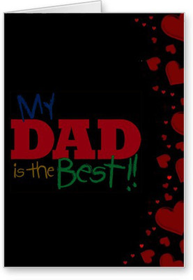 

Lolprint My DAD is the Best Fathers Day Greeting Card(Multicolor, Pack of 1)