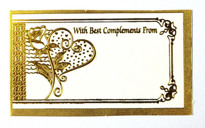 

Pin to Pen Invitation Card(White, Gold, Pack of 10)