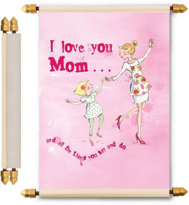 

Lolprint Mothers Day Gifts Scroll Greeting Card(Multicolor, Pack of 1)
