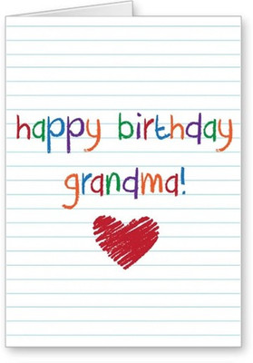 

Lolprint Happy Birthday Grandma Greeting Card(Multicolor, Pack of 1)