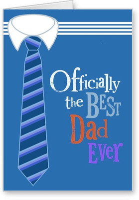 

Lolprint Best DAD Ever Fathers Day Greeting Card(Multicolor, Pack of 1)