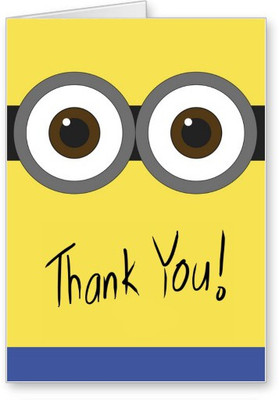

Lolprint Thank You Minion Greeting Card(Multicolor, Pack of 1)