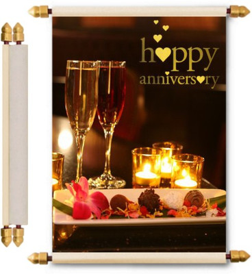 

Lolprint Anniversary Scroll Greeting Card(Multicolor, Pack of 1)