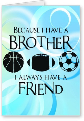 

Lolprint Sports Brother Rakhi Greeting Card(Multicolor, Pack of 1)